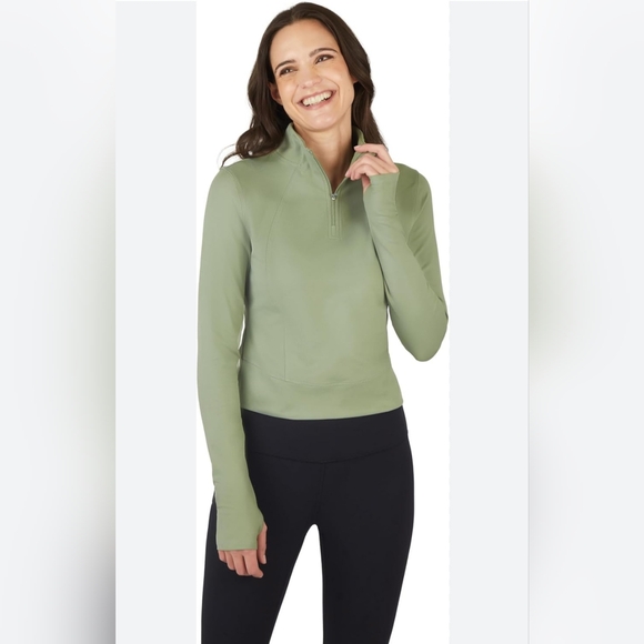 Yogalicious Tops - Yogalicious Lux- Lux Crosstrain Everyday Half Zip Jacket with Thumbholes